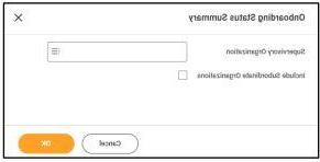 selecting include subordinate organizations